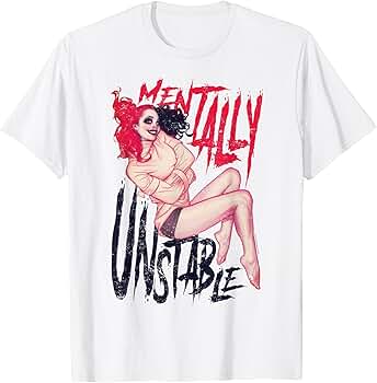 Amazon.com: Harley Quinn Unstable T-Shirt : Clothing, Shoes
